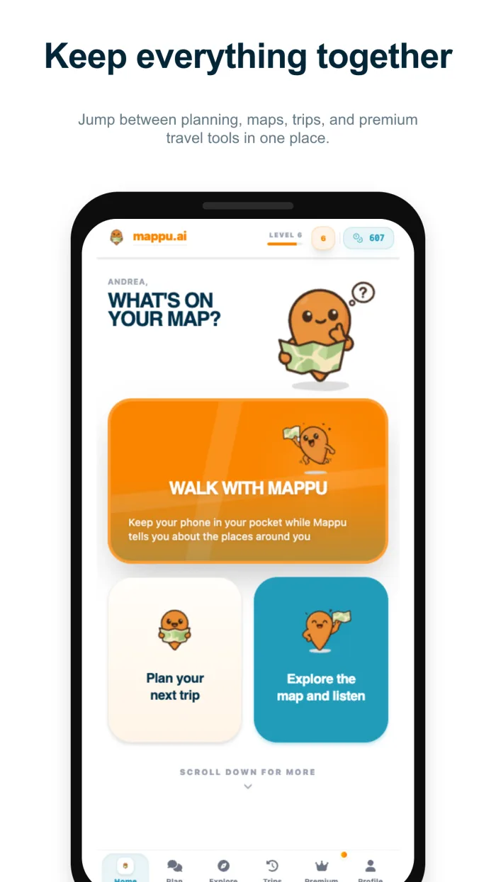 Mappu brings planning, maps, and on-trip guidance together